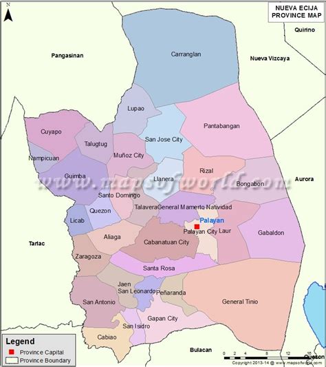 List of Municipalities, Towns and Cities in Nueva Ecija.
